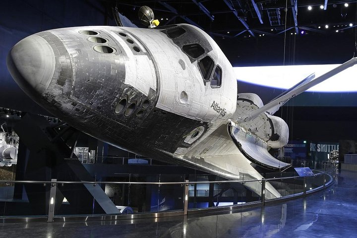 Experience the legacy of space exploration up close with the iconic Atlantis shuttle showcasing the marvels of NASA at the Kennedy Space Center. Perfect for curious minds of all ages!